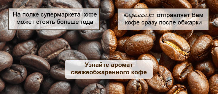 Свежеобжаренный кофе